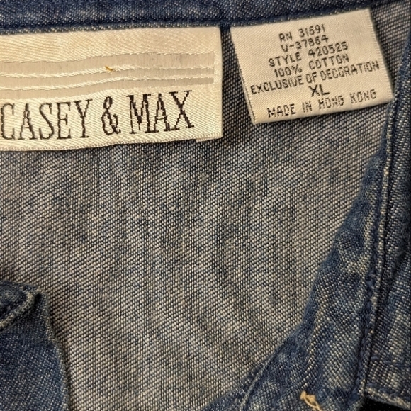 Denim Holiday Shirt with Embroidered Details - Picture 4 of 12